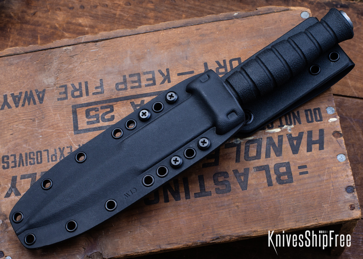 Defiant 7: M320 Fighting Knife - Black Polymer - CPM-3V - Tiger