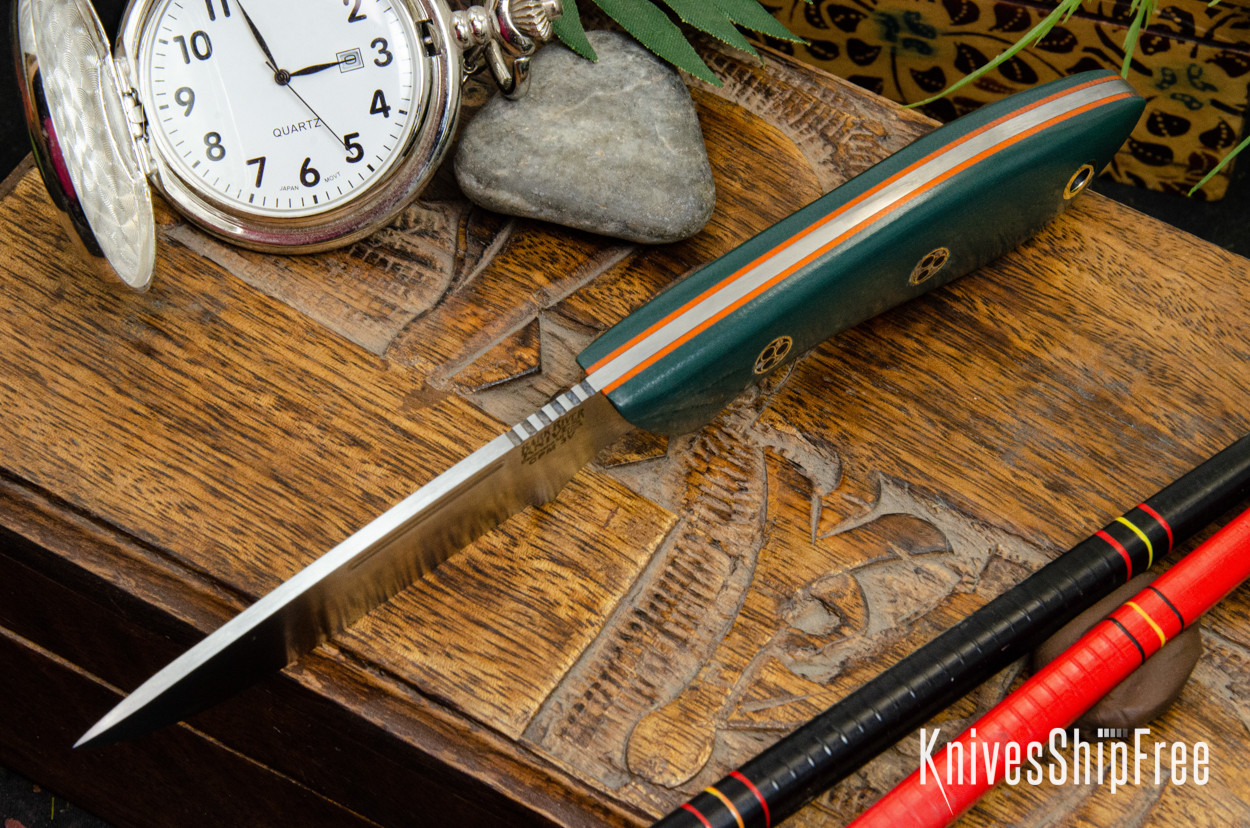 Bark River Knives: Adventurer - CPM 3V - Forest Green G-10