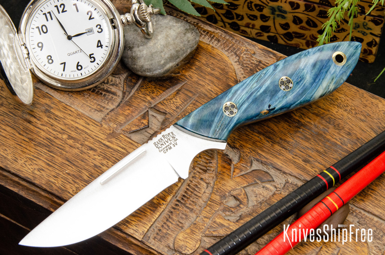 トップス c-boy style Muted Edge (No.25) Reserved] Bark River Knives: Adventurer - CPM 3V - Ocean