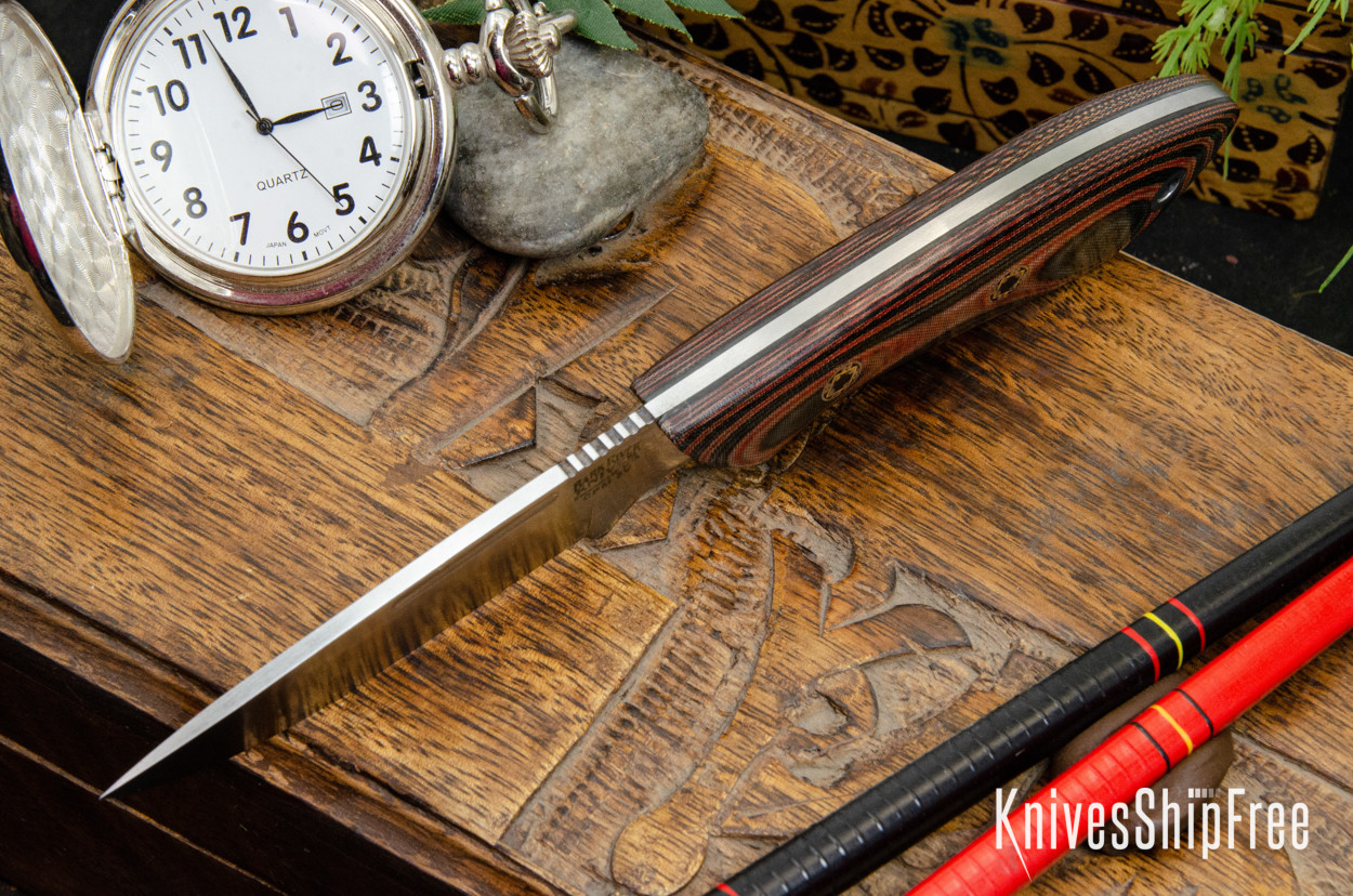 Reserved] Bark River Knives: Adventurer - CPM 3V - Red & Black