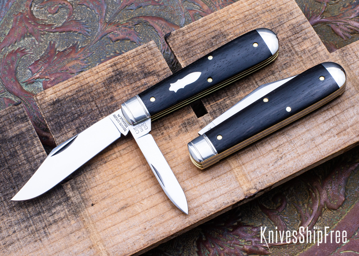 Great Eastern Cutlery: #77 - Tidioute - Yankee Jack - Gabon Ebony