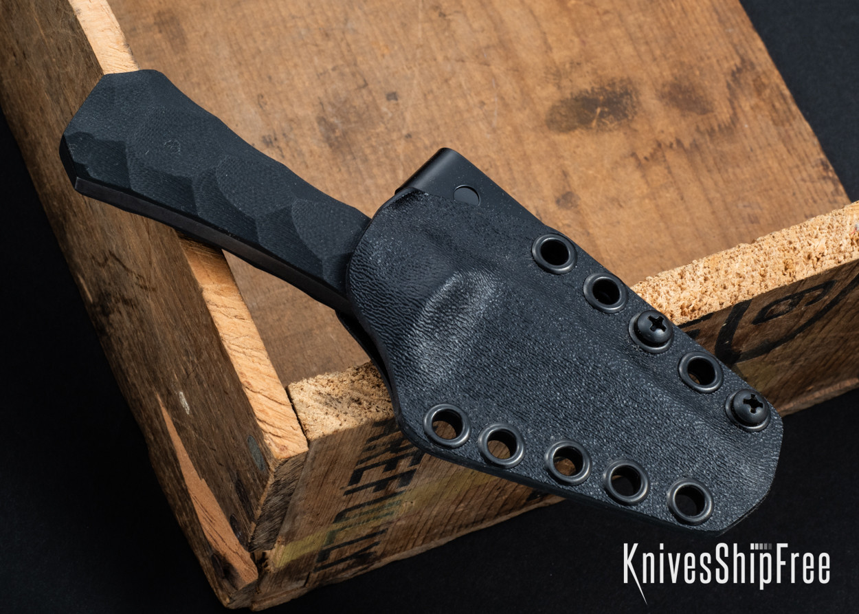 オッフェン　pointed-BUTTFEE / BLACK & IVORY 41 Auxiliary Manufacturing: Coffin - Textured Black G10 - AEB-L - Spear