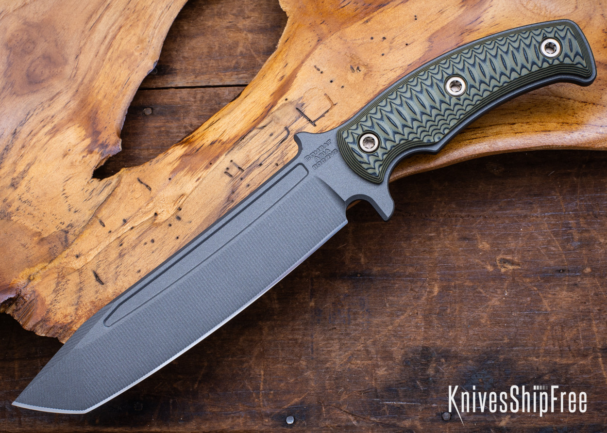 RMJ Tactical: Combat Asia - 80CrV2 - Tungsten Cerakote - Dirty