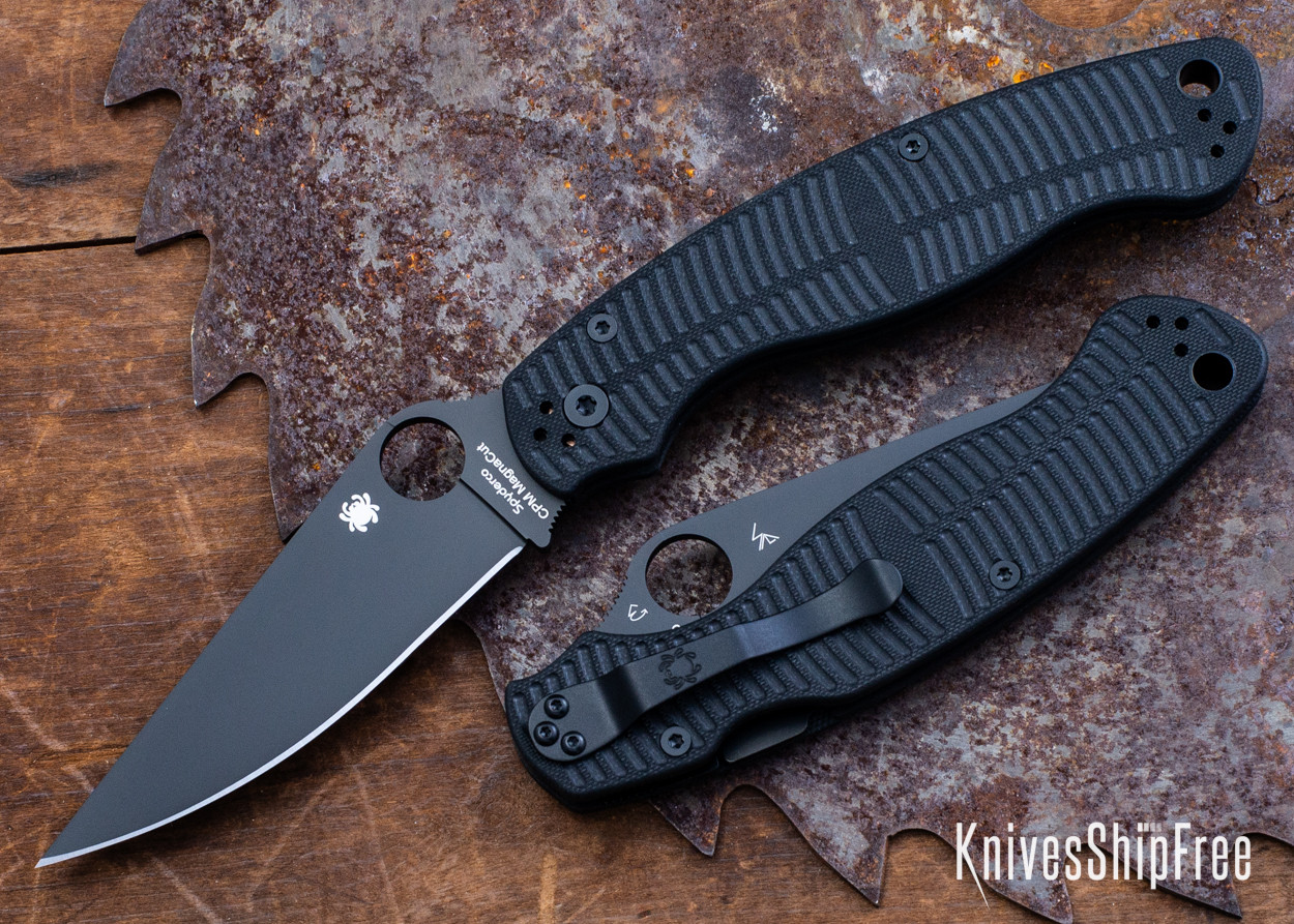 Spyderco: Military 2 Salt - Compression Lock - Black G-10 - CPM
