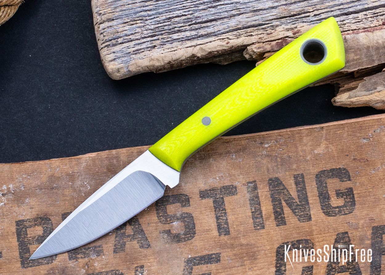 Bradshaw Blades: Skosh - Dayglow G-10 - D2 Tool Steel - BB16DK014