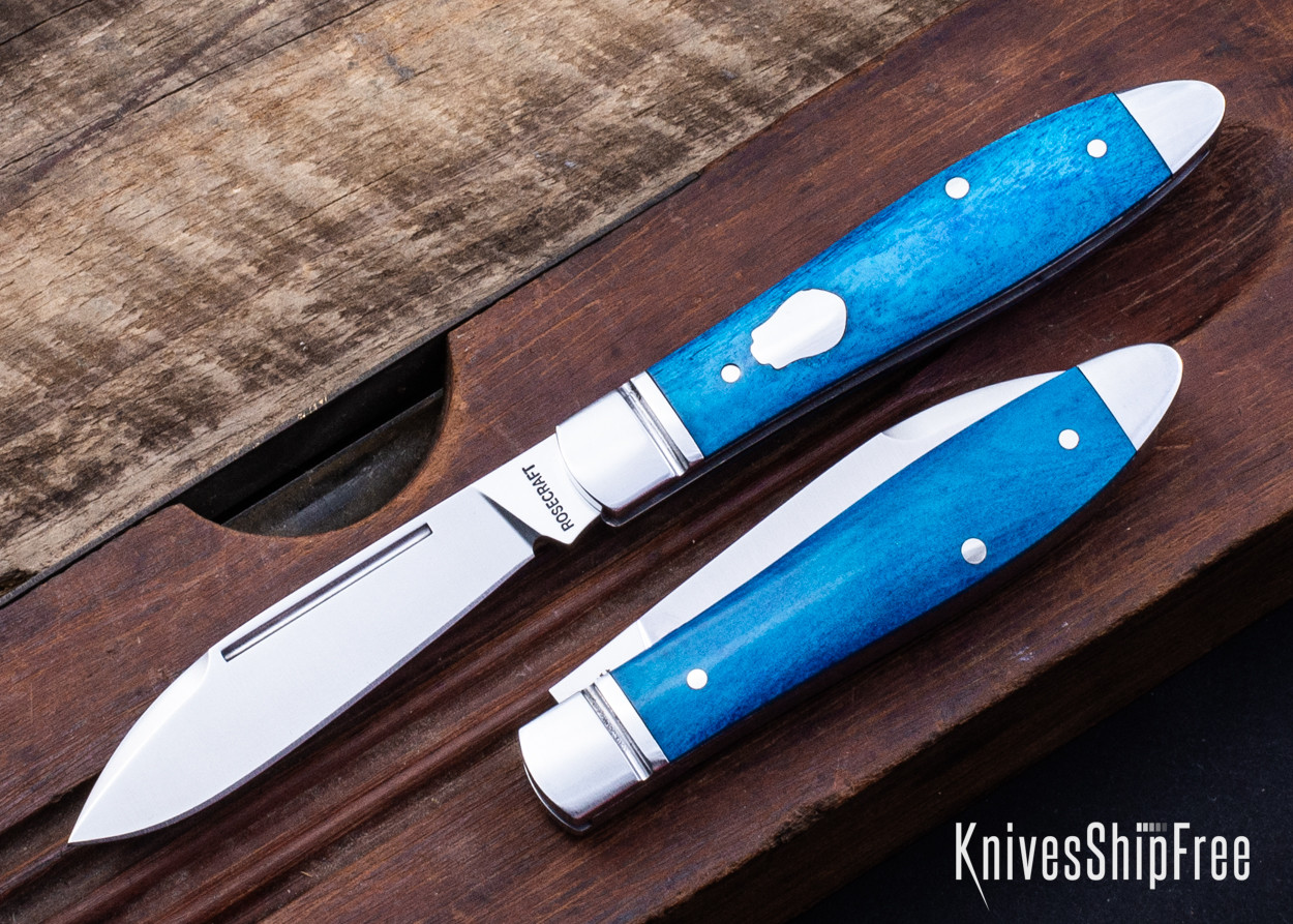 RoseCraft Blades: Tanasi Lake Tear Drop - Bora Bora Blue Bone - D2