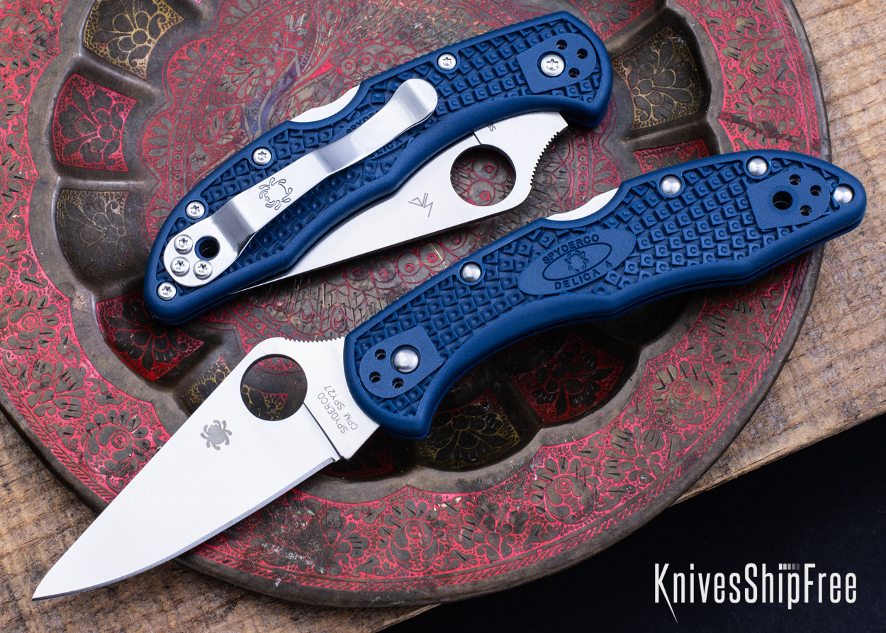 Spyderco: Delica 4 Lightweight - Cobalt Blue FRN - CPM-SPY27
