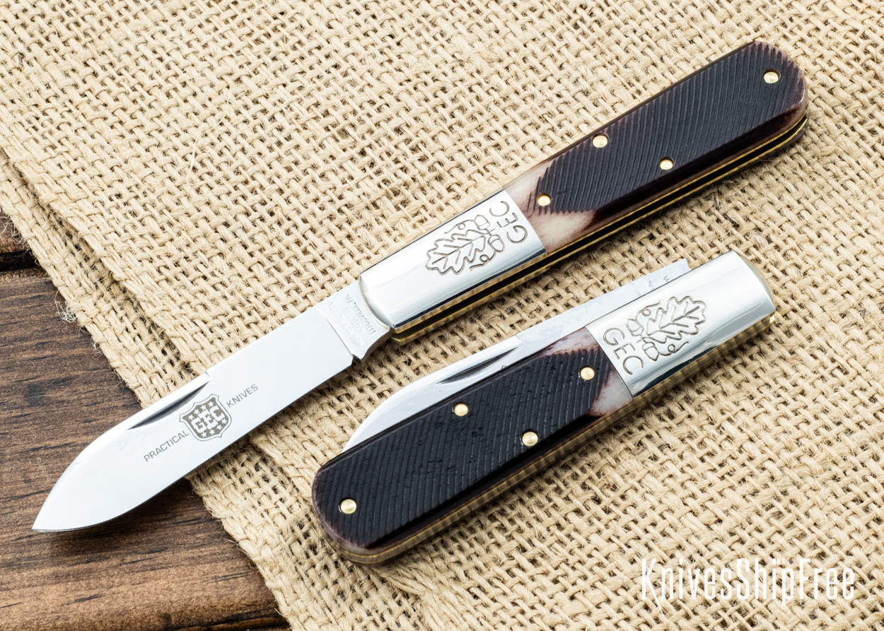 Great Eastern Cutlery: #86 Boom Town Barlow - Brown Burlap Micarta