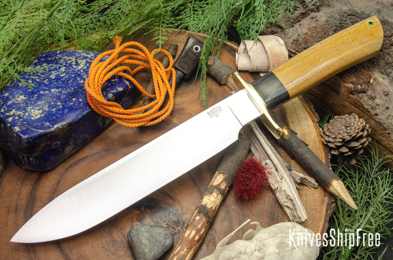 Bark River Knives: Mike Stewart Bowie - A2 - Westinghouse Micarta