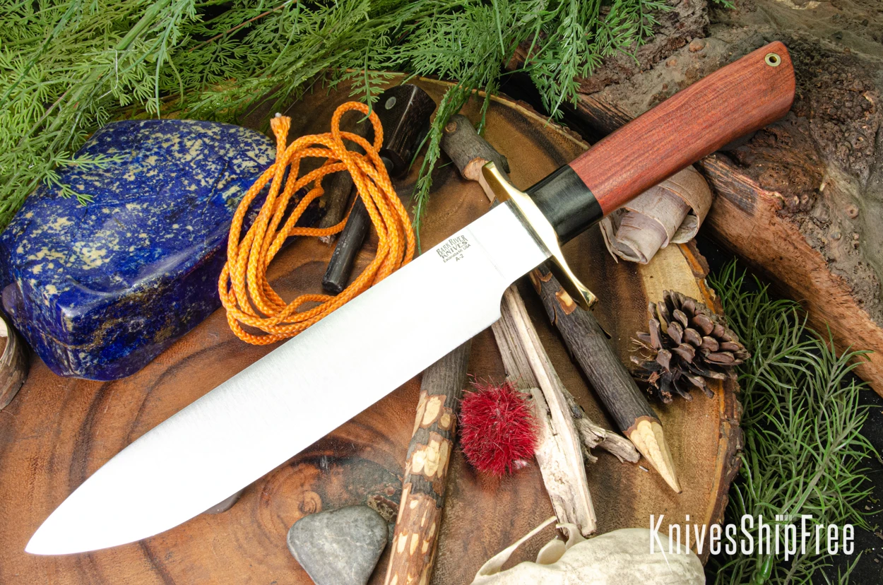 Bark River Knives: Mike Stewart Bowie - A2 - Bloodwood #5