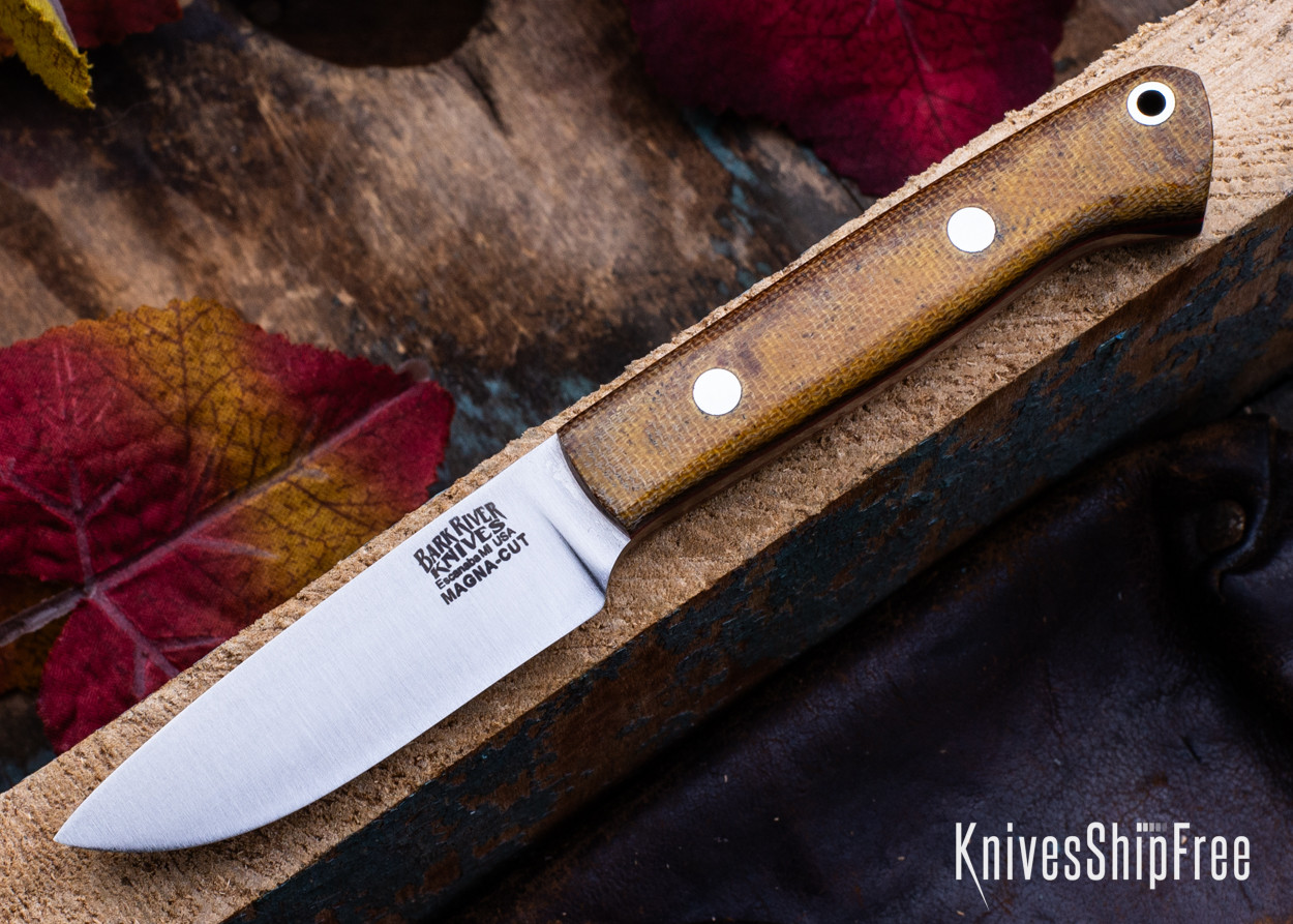 Bark River Knives: Little Creek - MagnaCut - Natural Canvas Bark River Knives: Little Creek - MagnaCut - Natural Canvas