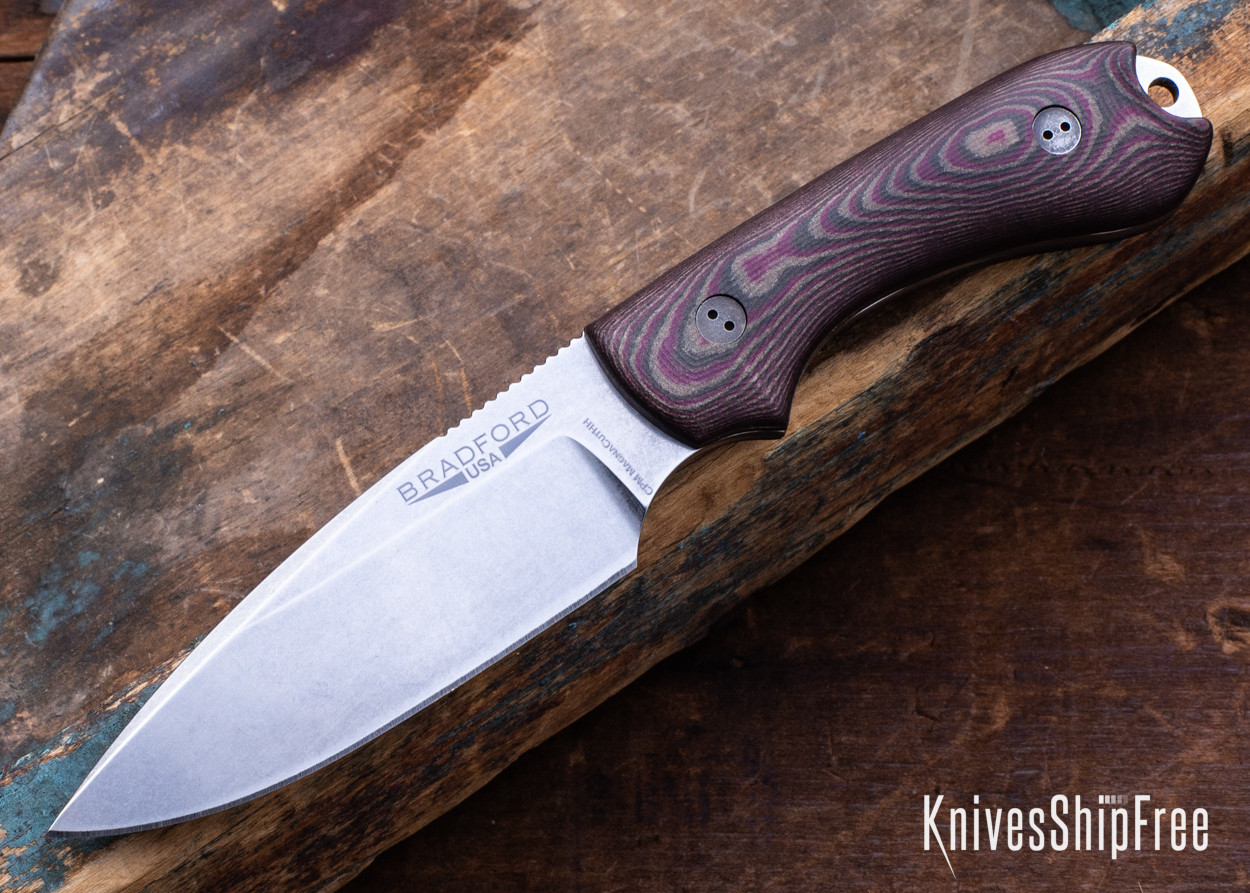 Bradford Knives: Guardian 3 - 3D Chocolate/Red Richlite - High
