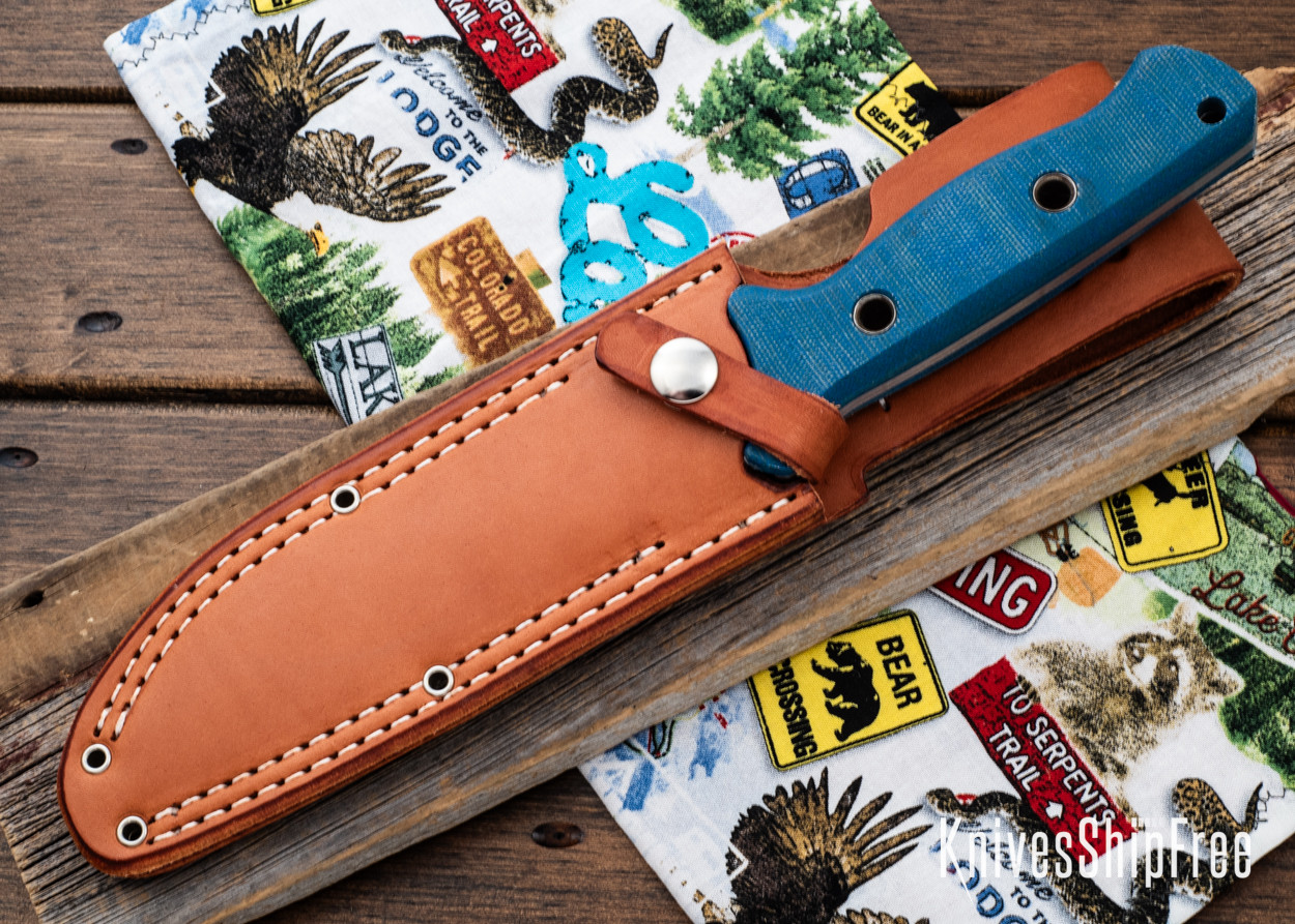 Bark River Knives: Gen 2 Bravo 6 - CPM 3V - Red & Black Linen