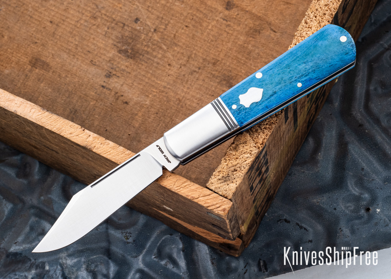 Jack Wolf Knives: Gateway Barlow - Gateway Series - Smooth Blue