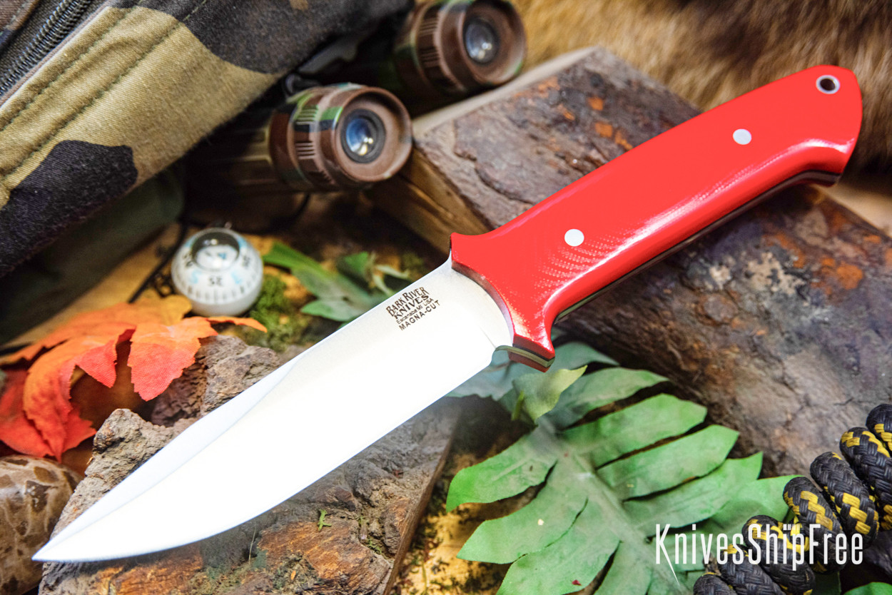 Bark River Knives: Red Flag - MagnaCut - Red G-10 - Black Liners