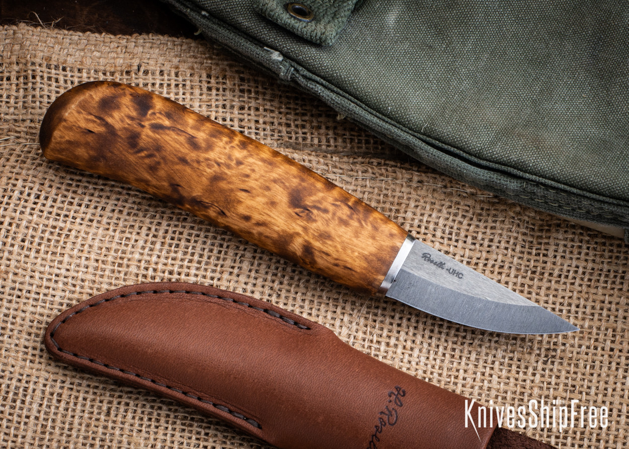 RILY ハートキリング Roselli: Bear Claw - Ultra High Carbon Steel - Curly Birch