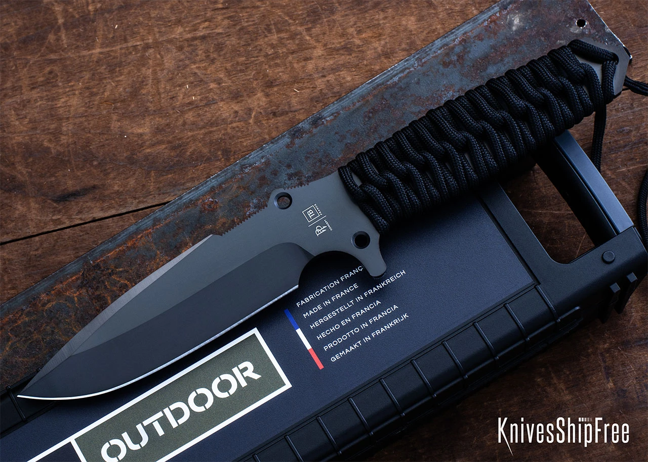 TB Outdoor: Maraudeur - MOX Steel - Black PVD - Paracord Wrap