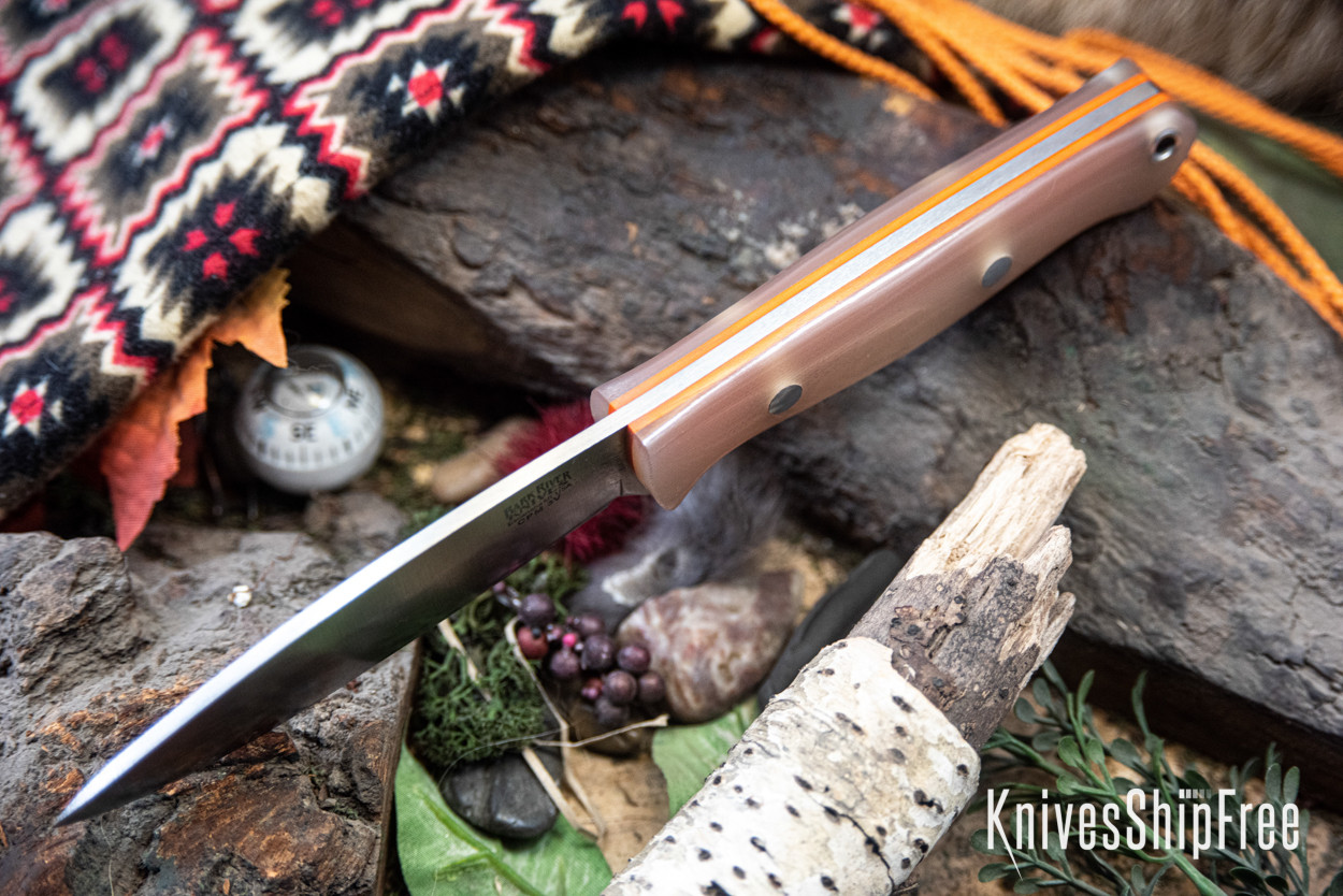 Bark River Knives: UP Gunny 3V - Dune G-10 - Thick Orange Liners