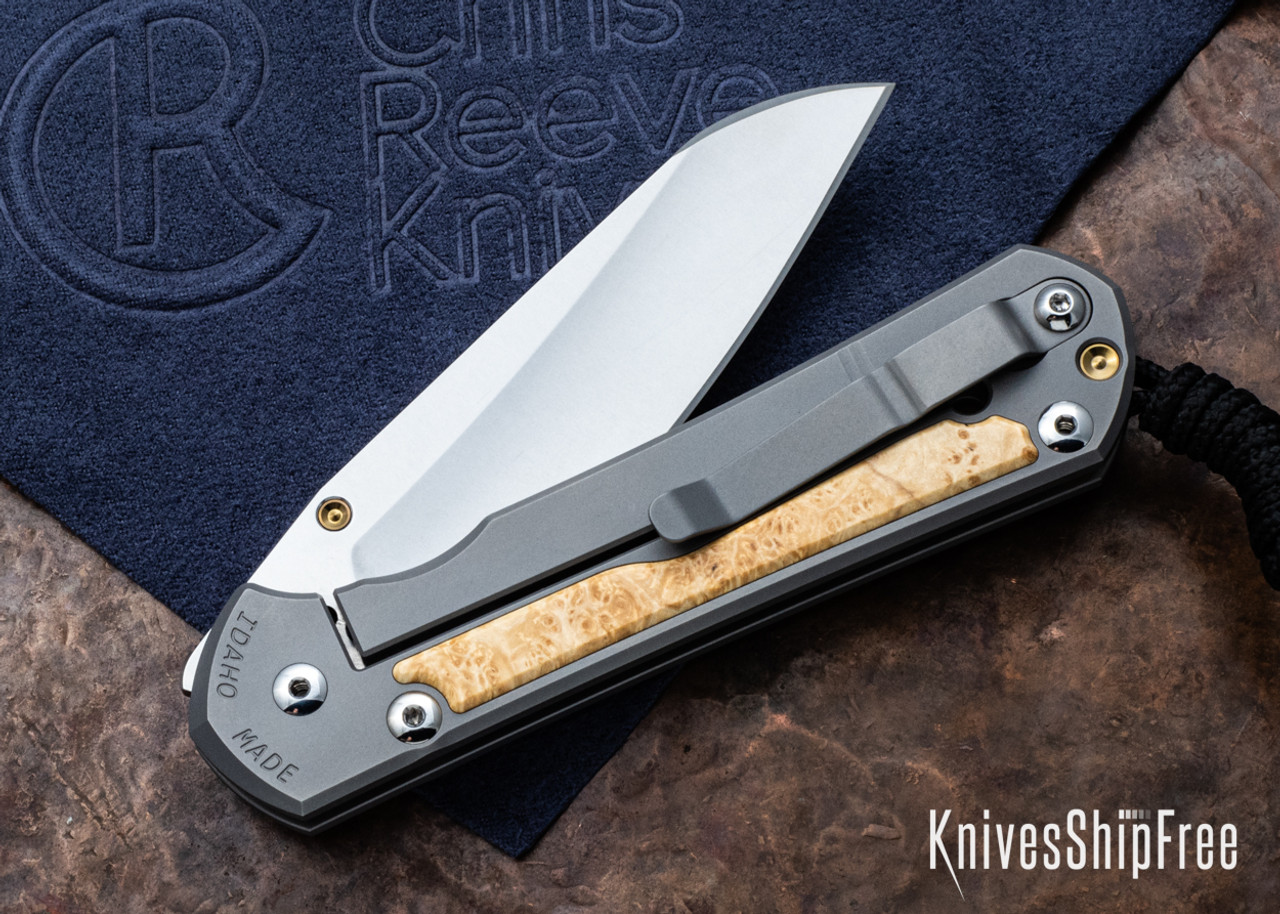 カメリア Chris Reeve Knives Large Sebenza 31 Folding Knife Box Elder