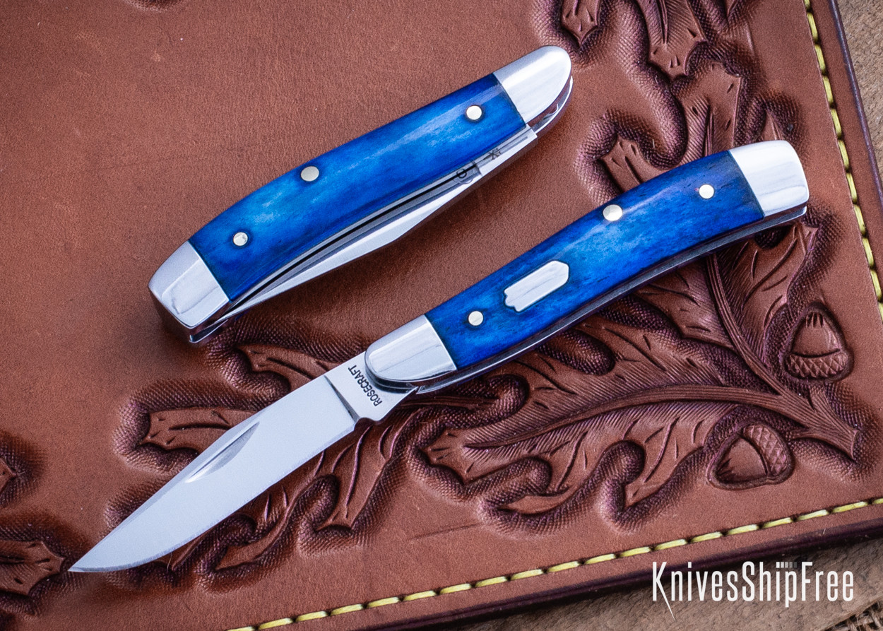 RoseCraft Blades: Piney River Peanut - Vintage Blue Bone - D2 Tool