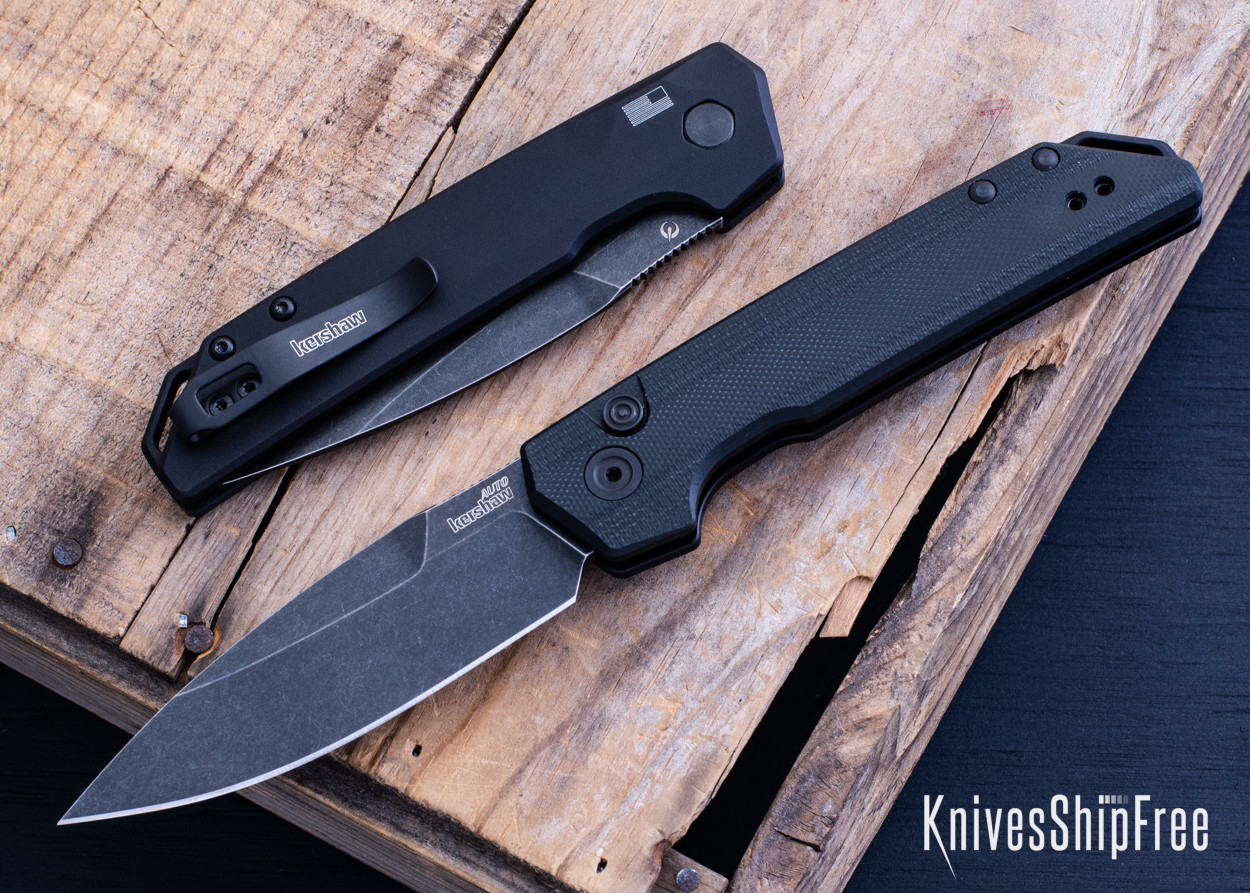Kershaw Knives: Launch Iridium - Black G-10 Front / Black Aluminum