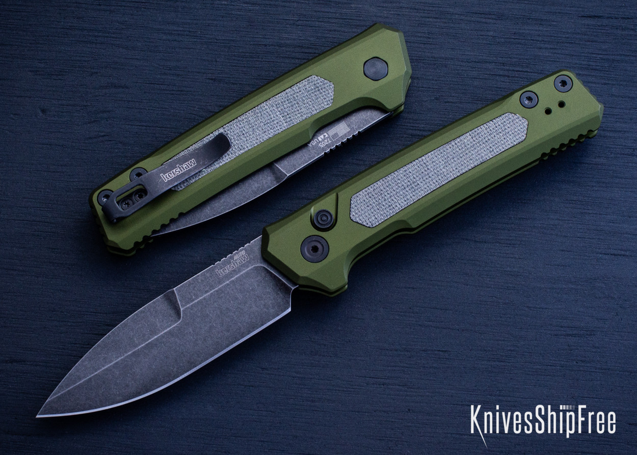 Kershaw Knives: Launch 22 - OD Green Anodized Aluminum - Black