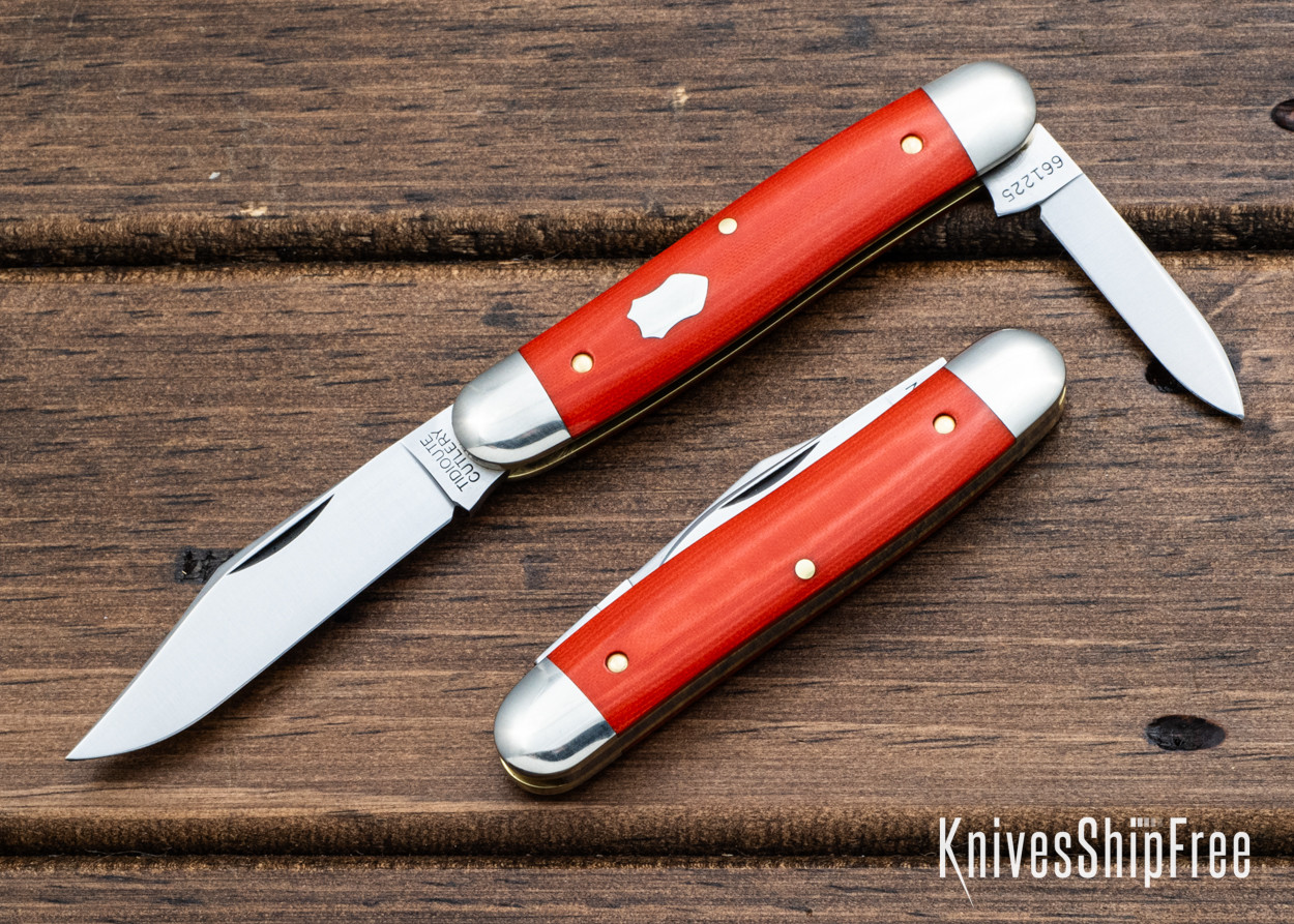 Great Eastern Cutlery: #66 Tidioute- Lil' Cowboy - Ember Orange