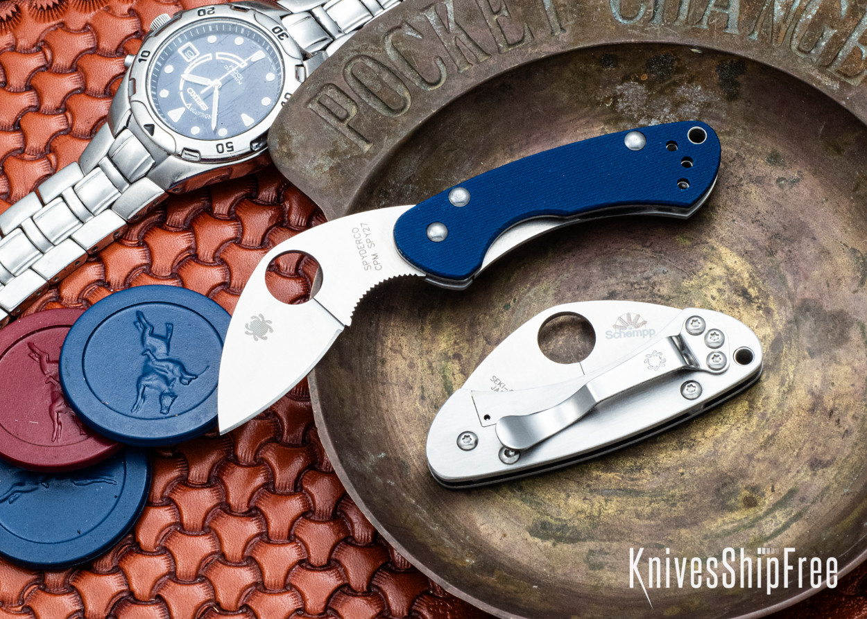 その他 Spyderco balance knife Spyderco: Balance Sprint Run - Cobalt Blue G-10 - CPM-SPY27