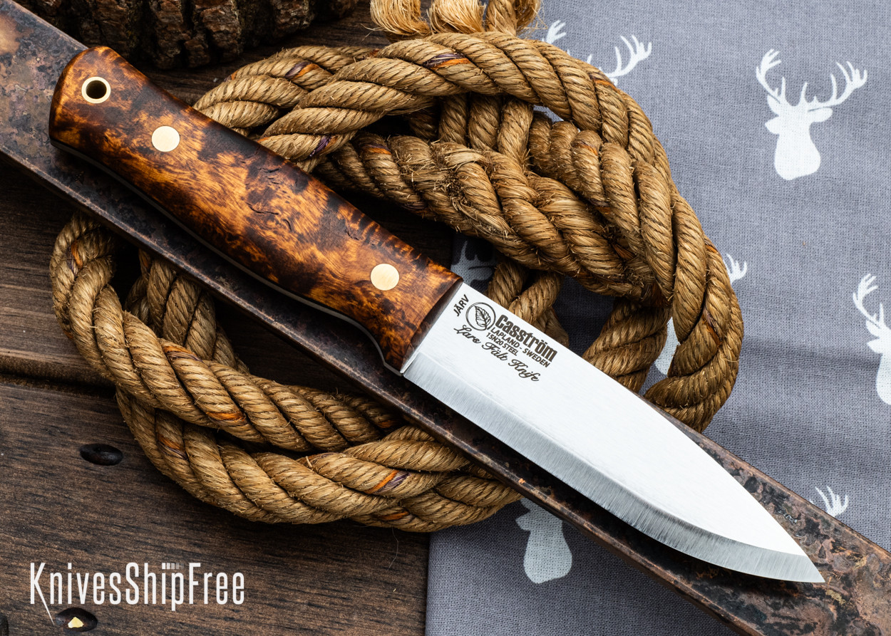 Casstrom: Lars Falt Bushcraft Knife - Järv - 15N20Tool Steel