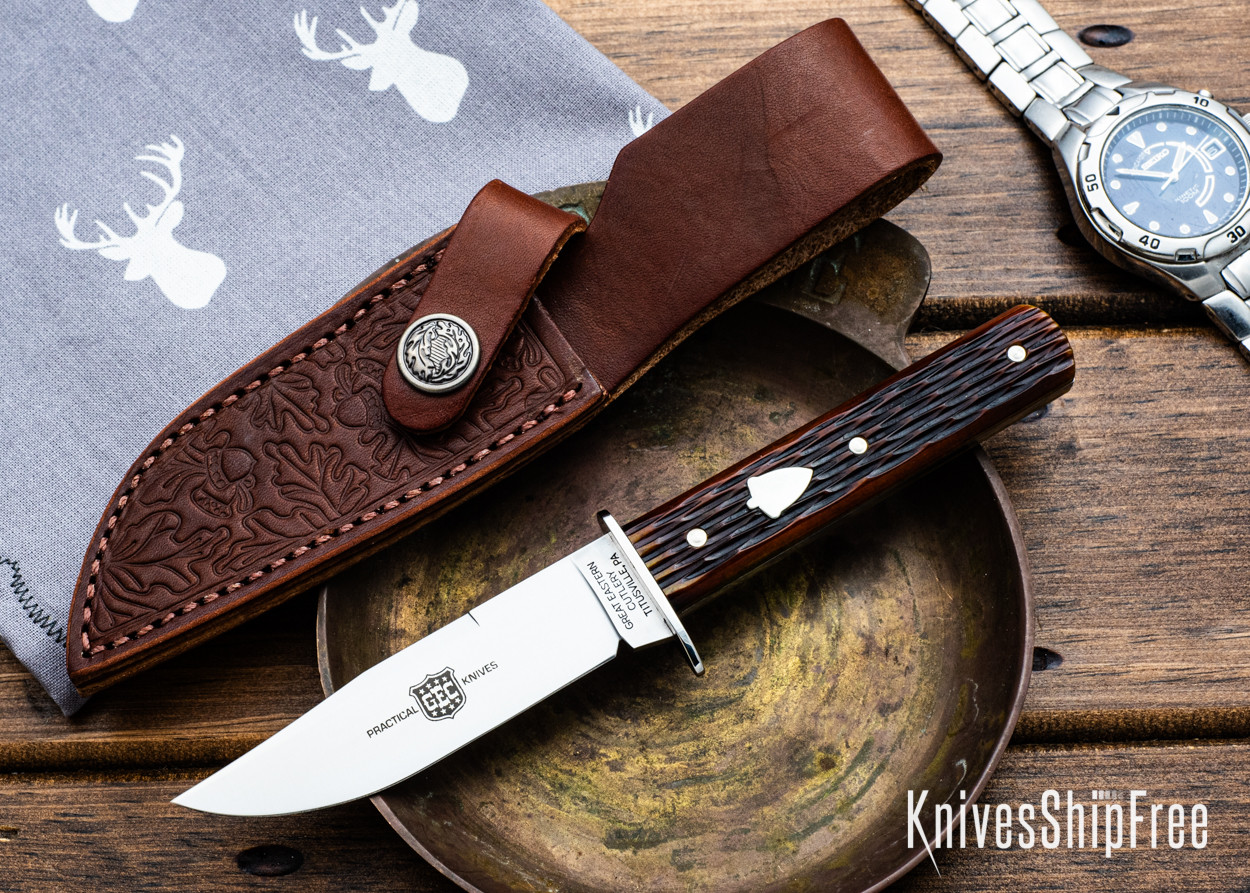 Great Eastern Cutlery: H10 Hunter - Antique Yellow Jigged Bone