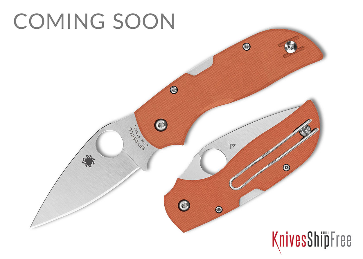 Spyderco: Chaparral - Lockback - Burnt Orange G-10 - REX 121