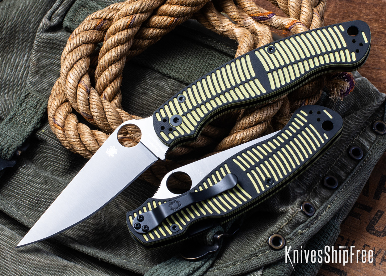 Spyderco: Military 2 Salt - Compression Lock - Textured Yellow