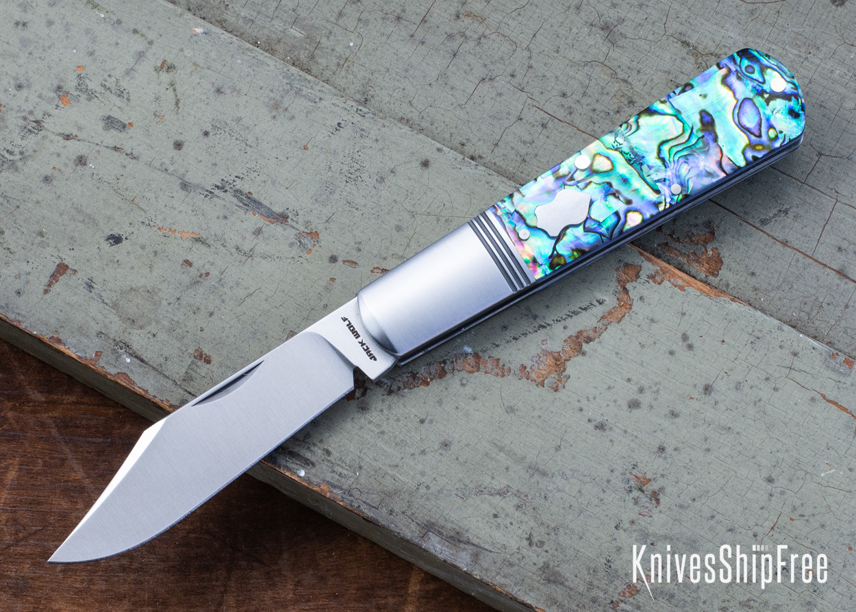 HEVE ヘイブ　Swan Grace BL Jack Wolf Knives: Gateway Barlow - Abalone - 14C28N