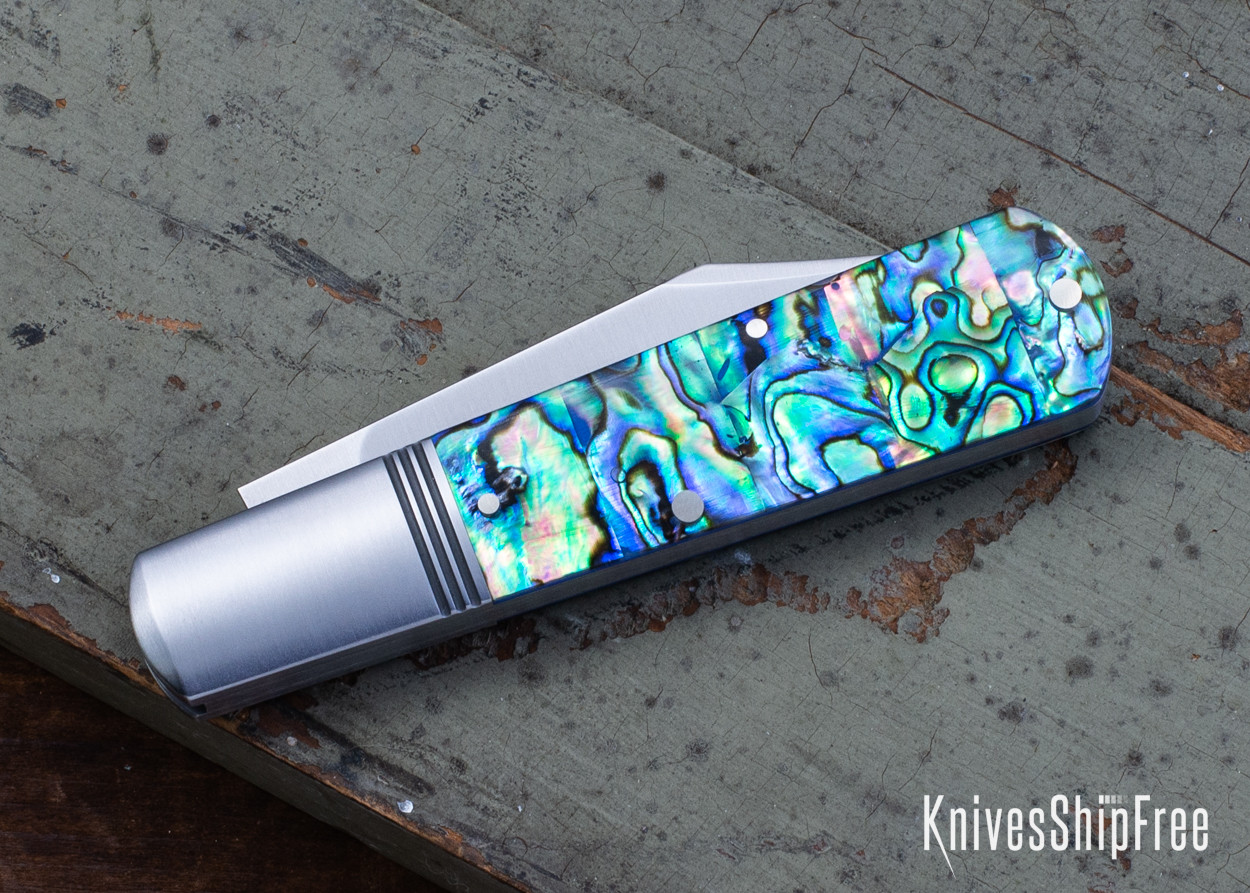Jack Wolf Knives: Gateway Barlow - Abalone - 14C28N