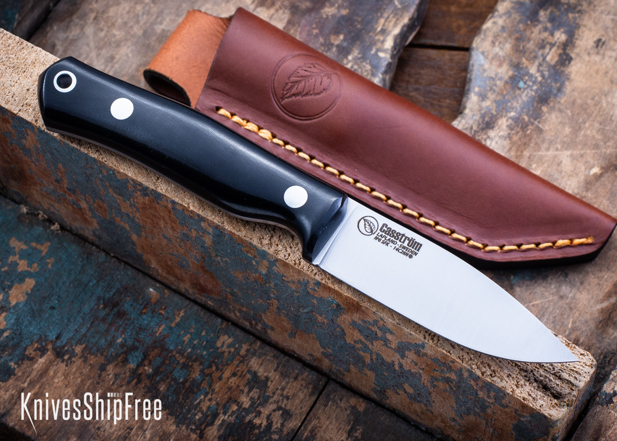 鎌倉134 ZXK08/88 1P/190CM フルカーボン SUPパドル Casstrom: No.8 SFK - Black Micarta - 14C28N - Flat Grind