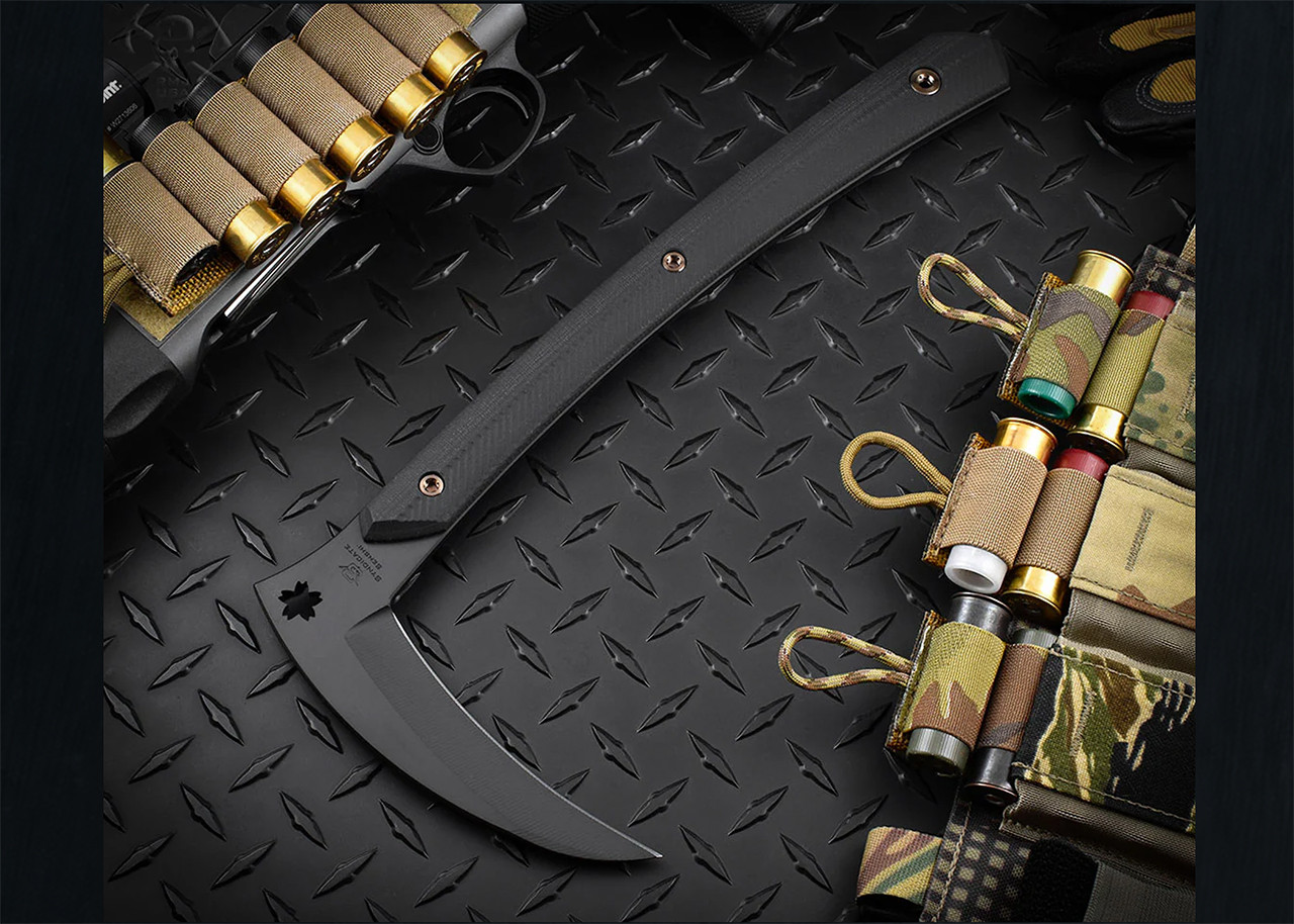 RMJ Tactical: 3V Syndicate Senshi - Black G-10 - Black Cerakote