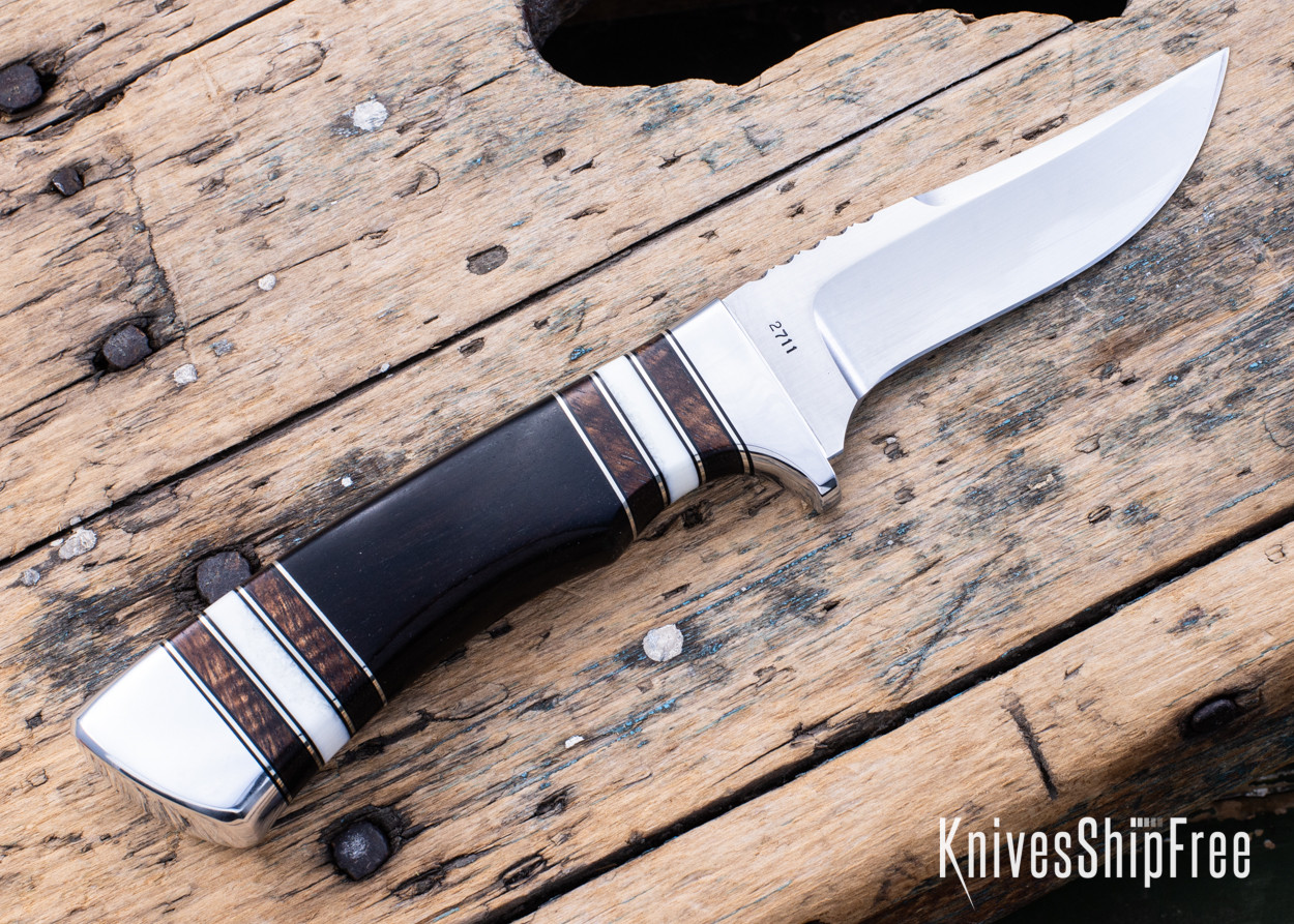 Alan Warren Custom Knives: #2711 Trailing Point Hunter - African