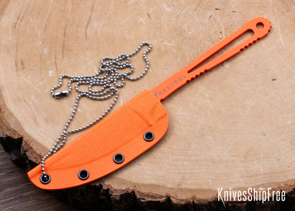 Kestrel Knives: Mountain Caper 2.0 - MagnaCut - Orange Cerakote