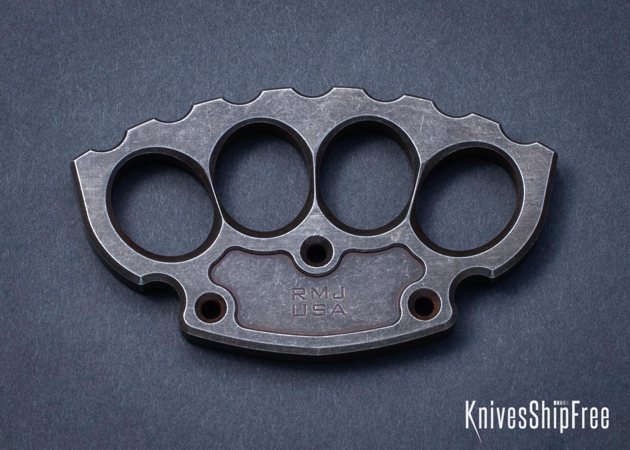 RMJ Tactical: Lil' Crusher - 1018 Mild Steel - Plumb Brown Patina