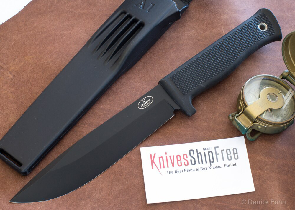 Fallkniven A1 Army Survival Knife, Laminated VG10 Black Blade Fallkniven A1 Army Survival Knife, Laminated VG10 Black Blade