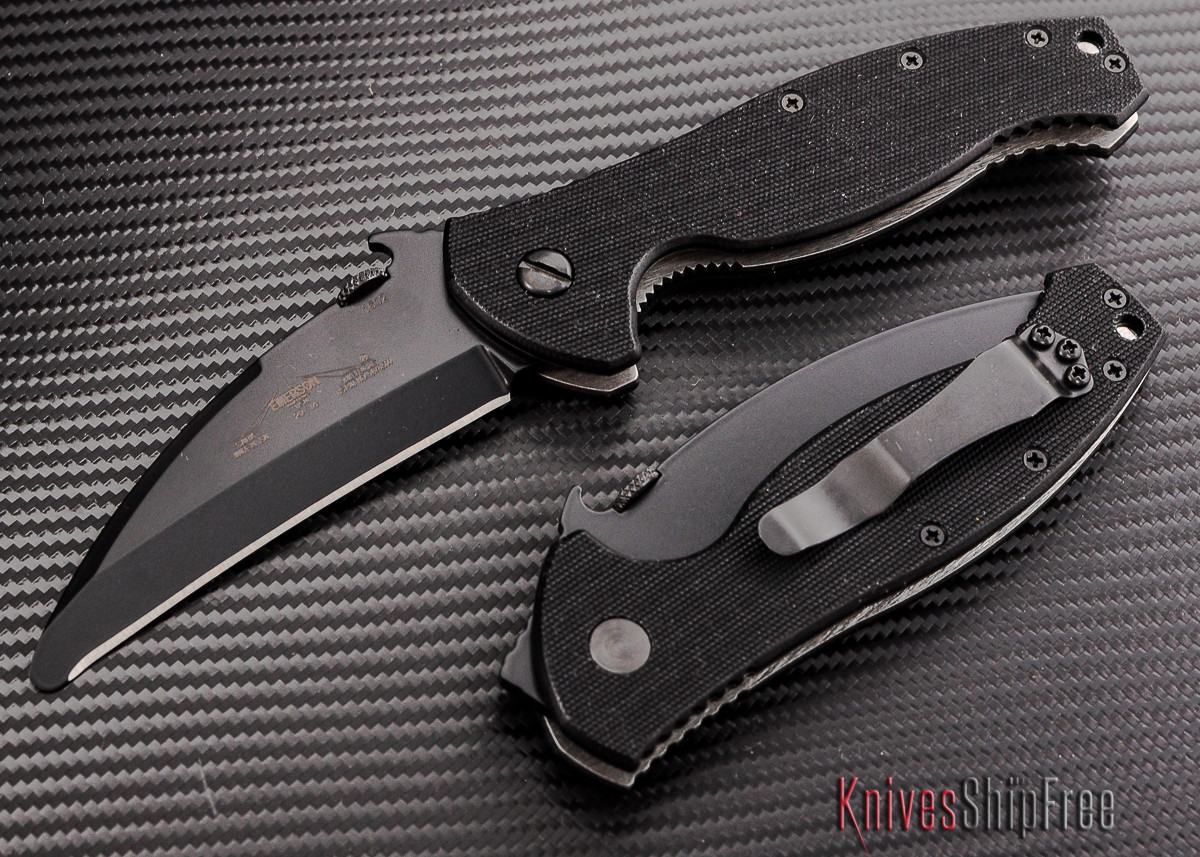 Emerson: SARK BT - Search and Rescue Knife - Black Blade