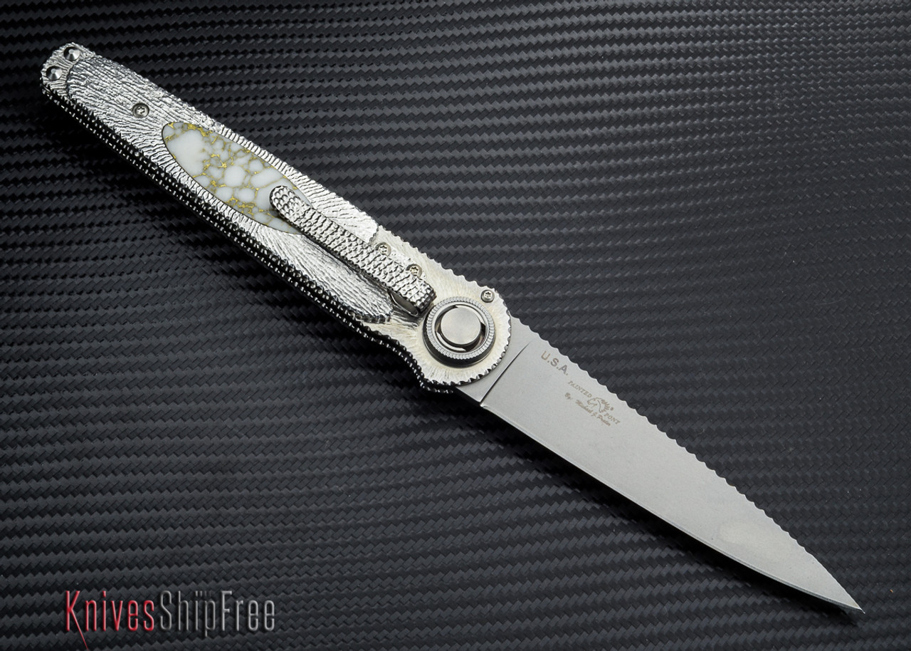 Lone Wolf Knives: Paul Defender - White & Gold Matrix