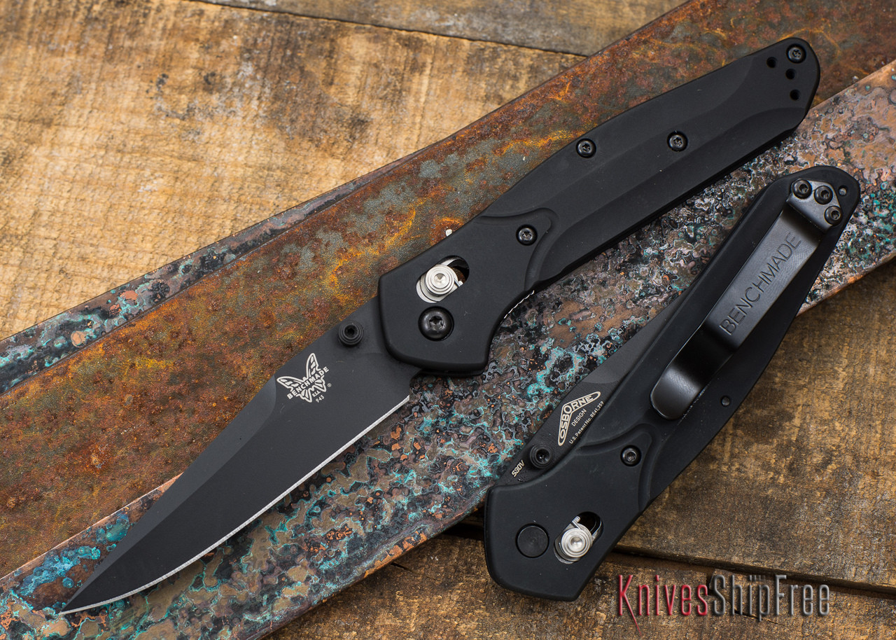 Buy Benchmade Knives: 943BK Osborne - Black - Ships Free