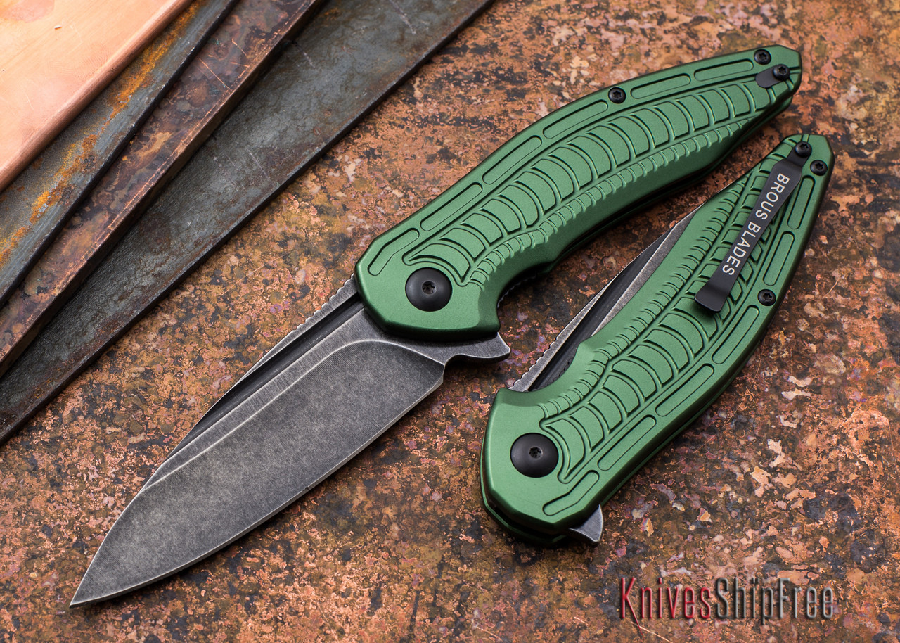 Buy Brous Blades: Bionic XL - Green Aluminum Handles - Acid