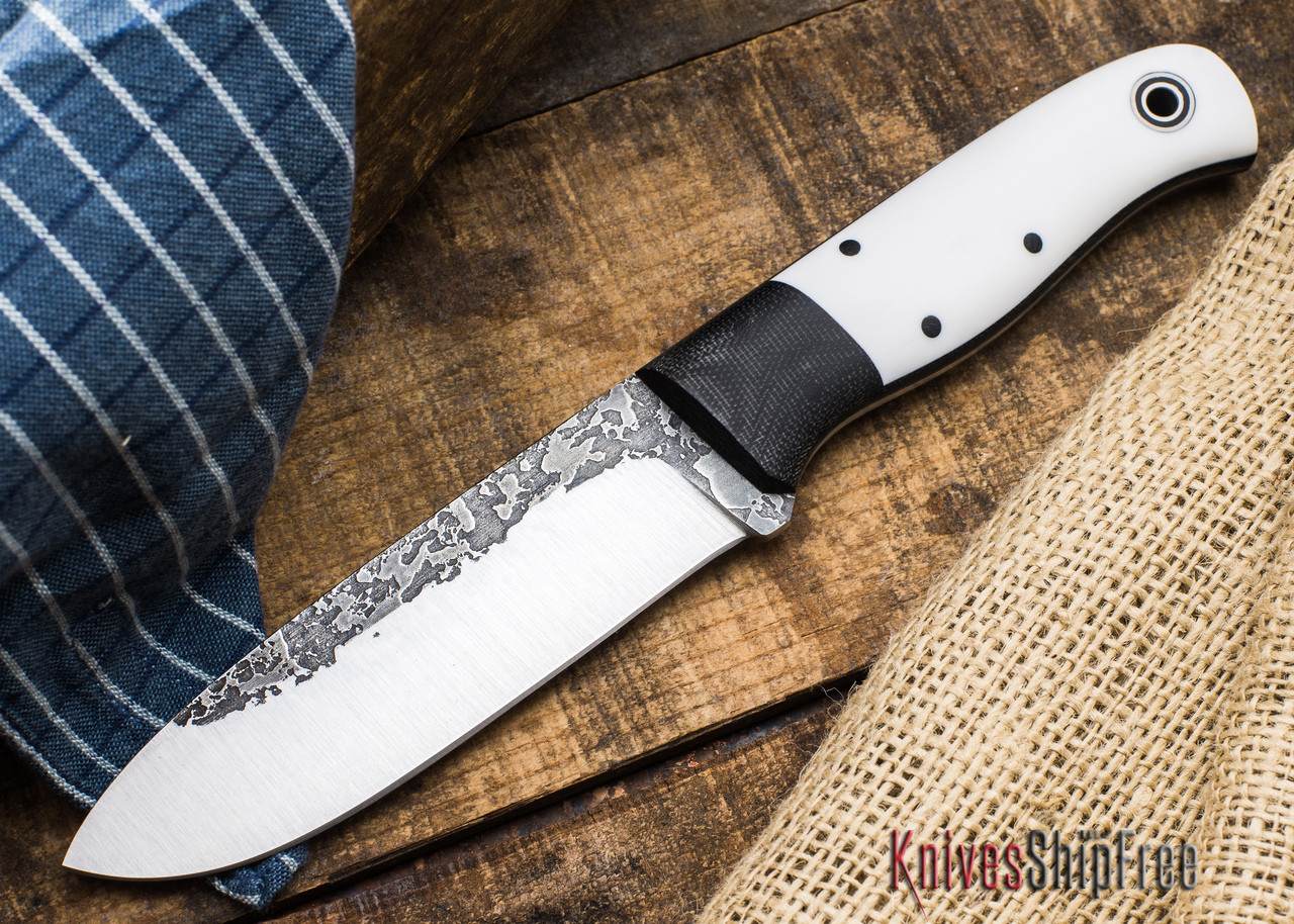 Buy Fiddleback Forge: Bushcrafter Sr. - Black Canvas Micarta