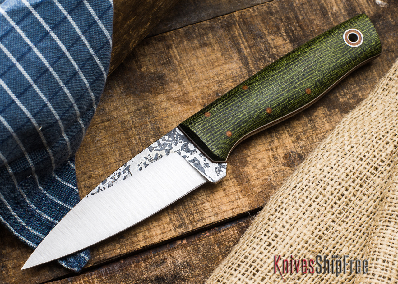Buy Fiddleback Forge: Bear Paw - Evergreen Burlap Micarta