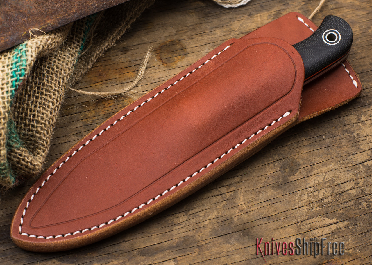 Buy Fiddleback Forge: KE Bushie - Black Canvas Micarta