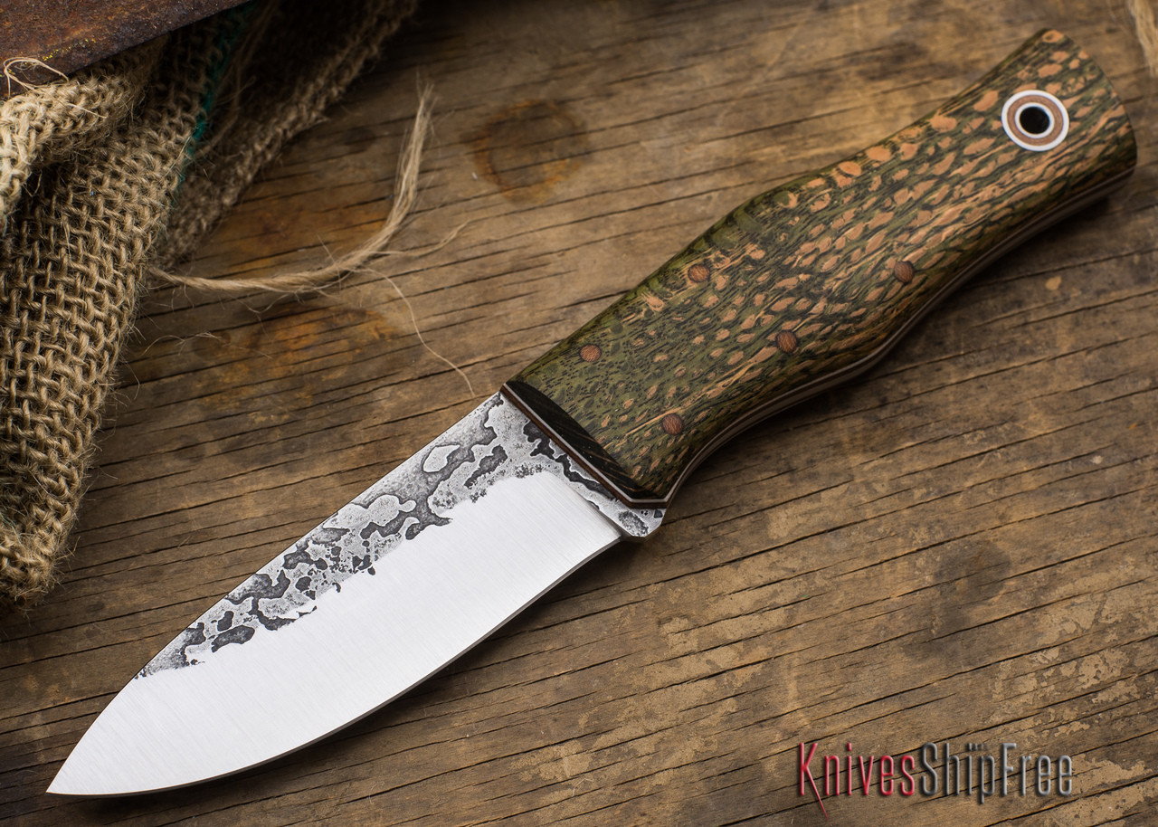 Buy Fiddleback Forge: Drop Point Maverick - Dyed Lacewood