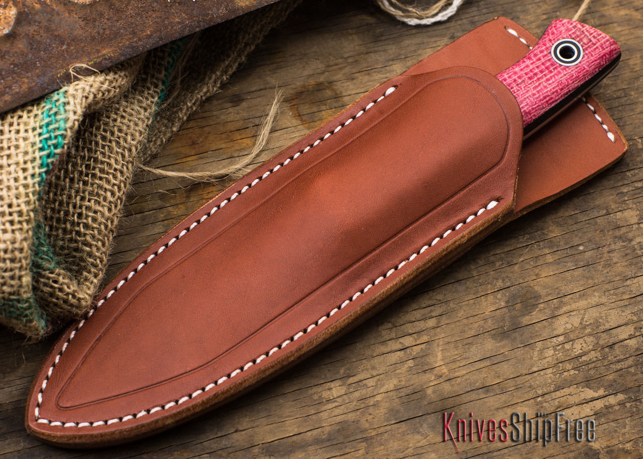 Buy Fiddleback Forge: Bushfinger - Cotton Candy Burlap Micarta