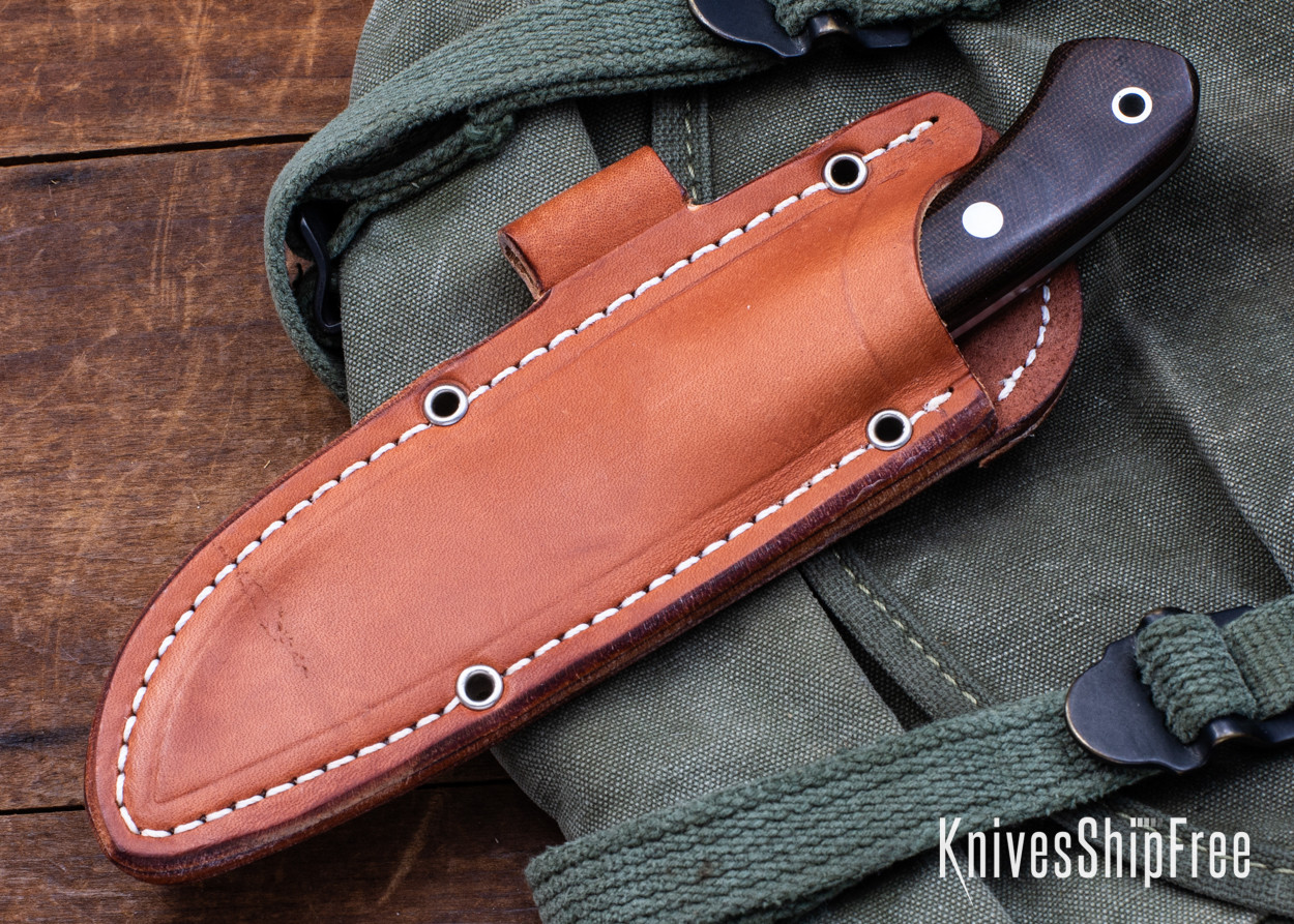 Zoe Crist Knives: Kestrel - Green Canvas Micarta
